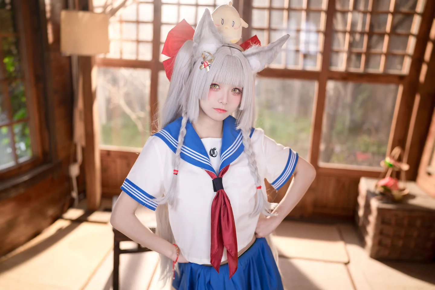 九柒喵 - No.021 碧蓝航线 朝凪 JK [37P-187MB] tg@simisebaisi 【丝足阁】003.webp